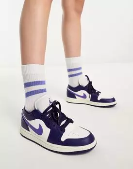 Низкие кроссовки Air Jordan 1 фиолетового цвета - ФИОЛЕТОВЫЙ