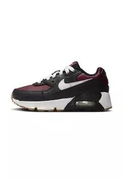 Низкие кроссовки Air Max 90 Unisex Nike, цвет black/white-team red-gum lt brown