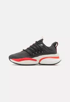 Низкие кроссовки ALPHABOOST V1 adidas Sportswear, карбон/ярко-красный/серый три