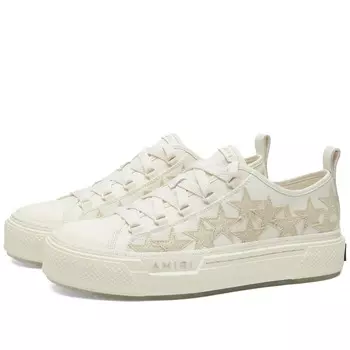 Низкие кроссовки AMIRI с блестящими звездами и кристаллами, белый