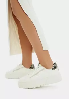 Низкие кроссовки Animal Bershka, белый
