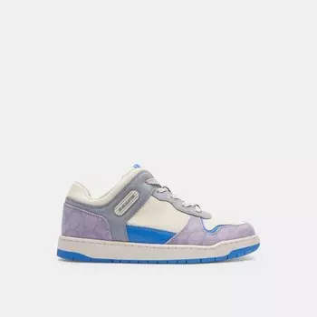 Низкие кроссовки C201 COACH, цвет chalk/soft purple
