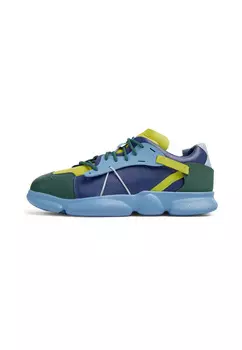 Низкие кроссовки Camper Karst, цвет Blau/Gelb/Grn