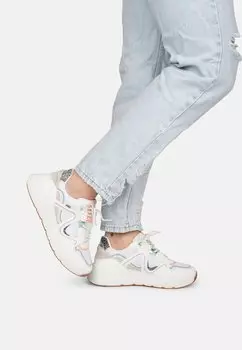 Низкие кроссовки Cathy Posh by Poelman, цвет white with green combination