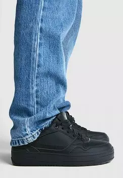 Низкие кроссовки Chunky Stradivarius, черный