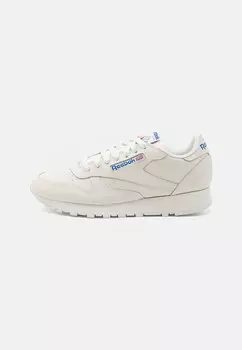 Низкие кроссовки CLASSIC LEATHER UNISEX Reebok, мел/синий вектор/красный вектор