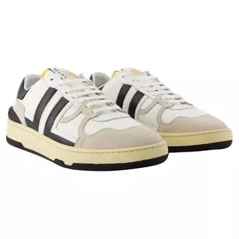 Низкие кроссовки Clay — Lanvin — кожа — белый/черный, белый