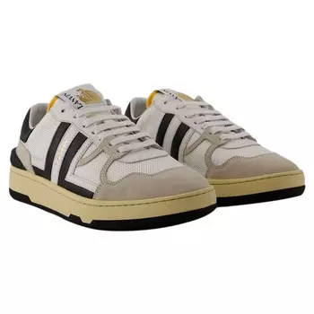 Низкие кроссовки Clay — Lanvin — кожа — белый/черный, белый