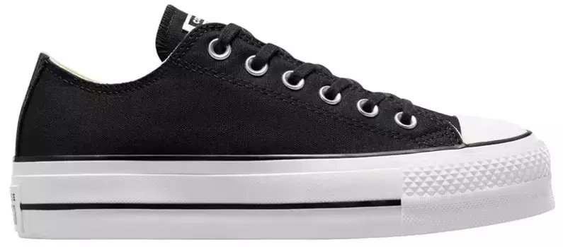 Низкие кроссовки Converse Chuck Taylor All Star на платформе с подъемом, черный/белый