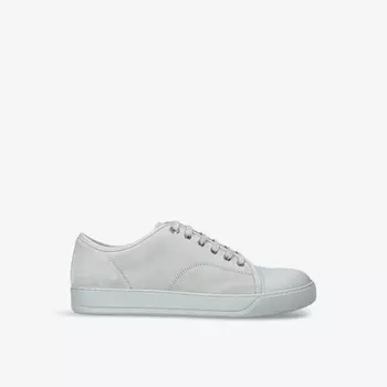 Низкие кроссовки Dbb1 из замши и кожи с контрастной подошвой Lanvin, серый