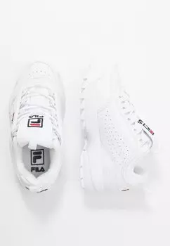 Низкие кроссовки Disruptor Kids Teens Unisex Fila, белый