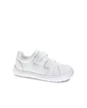 Низкие кроссовки для мальчиков в стиле кожаного шлема с двойной застежкой-липучкой Pablosky, белый