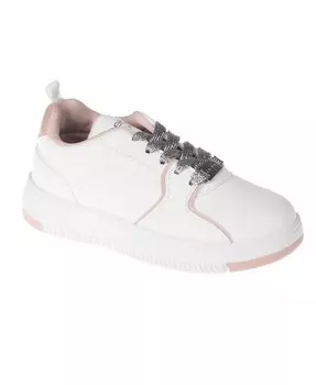 Низкие кроссовки для маленьких и больших девочек с тисненой надписью "B" Bebe, розовый