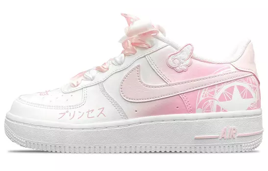 Кроссовки Nike Air Force 1 Skateboard Shoes Women's Low-Top White Pink