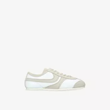 Низкие кроссовки Dries Van Noten из замши, белый