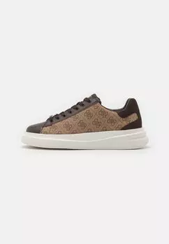 Низкие кроссовки Elba Guess, цвет beige/brown