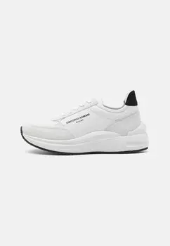 Низкие кроссовки Emporio Armani, цвет optic white/black