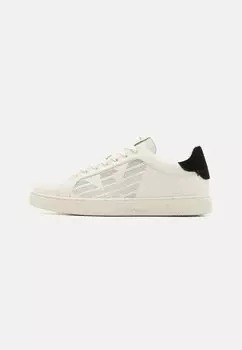 Низкие кроссовки Emporio Armani, кремовый/черный