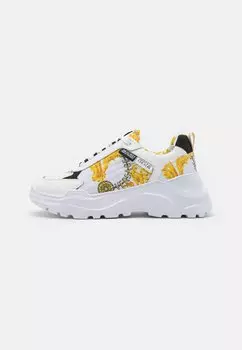 Низкие кроссовки FONDO SPEEDTRACK SHOES Versace Jeans Couture, белый/золотой