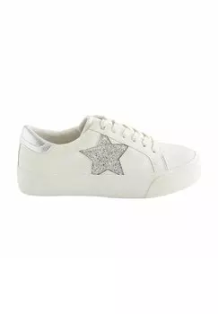 Низкие кроссовки Forever Comfort Chunky Star Regular Fit Next, цвет white silver