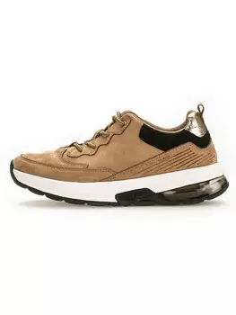 Низкие кроссовки Gabor Leder, цвет beige/schwarz