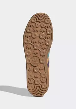 Низкие кроссовки Gazelle Indoor adidas Originals, светящиеся оранжевые тени с фиолетовым оттенком белого цвета