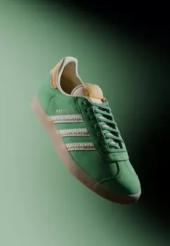 Низкие кроссовки Gazelle Unisex adidas Originals, цвет preloved green/cream white/semi spark