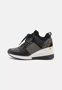 Низкие кроссовки GEORGIE TRAINER MICHAEL Michael Kors, черный/золотой