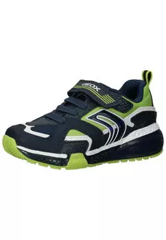 Низкие кроссовки Geox, цвет Navy/Lime