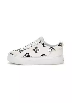 Низкие кроссовки Gianele 4G- Und Peony-Logo Guess, цвет mehrfarbig wei
