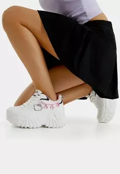 Низкие кроссовки Hello Kitty Со Стразами Bershka, белый