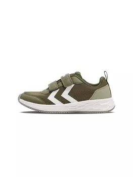 Низкие кроссовки Hummel Klettverschluss Multisport Shoe Turbo Run Kinder, цвет dusty olive