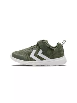 Низкие кроссовки Hummel Low Actus Recycled Tex Jr, цвет DARK OLIVE