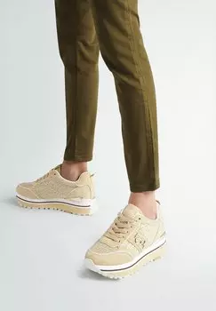 Низкие кроссовки In Monogram Lace LIU JO, бежевый