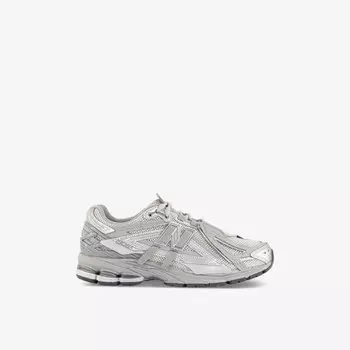 Низкие кроссовки из кожи и сетки с фирменной нашивкой 1906 года New Balance, серый