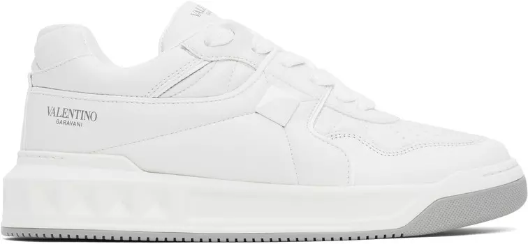 Низкие кроссовки из кожи наппа с одним гвоздиком Valentino Garavani