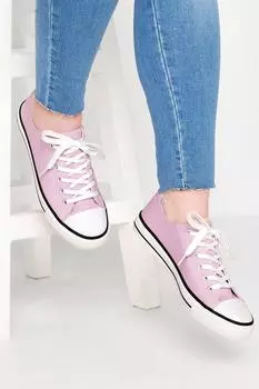 Низкие кроссовки из парусины очень широкого кроя Yours, фиолетовый