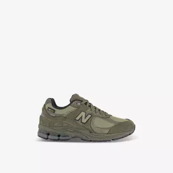 Низкие кроссовки из замши и сетки 2002 года New Balance, зеленый