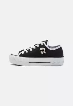 Низкие кроссовки Kampus Max Patch Lace KARL LAGERFELD, черный