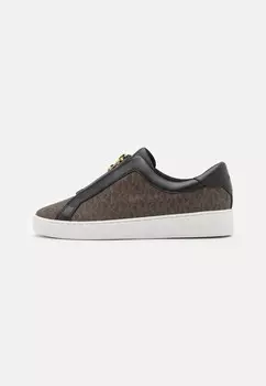 Низкие кроссовки Keaton Zip Slip On MICHAEL Michael Kors, коричневый