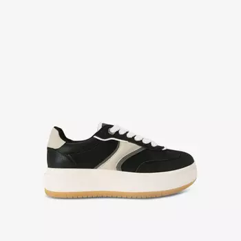 Низкие кроссовки Kick из искусственной кожи с логотипом и нашивкой Kg Kurt Geiger, черный