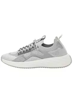 Низкие кроссовки Knit Fabric PULL&BEAR, цвет grey