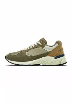 Низкие кроссовки КОНТРАСТ Massimo Dutti, зеленый