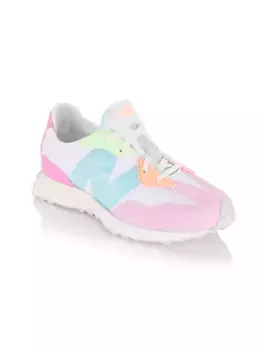 Низкие кроссовки Little Kid's & Kid's 327 New Balance, цвет raspberry