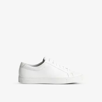 Низкие кроссовки Luca из зернистой кожи Reiss, белый