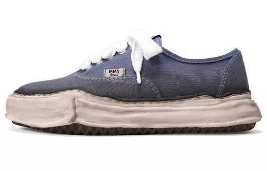 Низкие кроссовки Maison Baker с эффектом потертости Mihara Yasuhiro