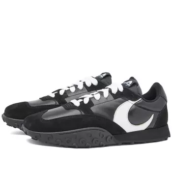 Низкие кроссовки Marine Serre из кожи без металла, черный