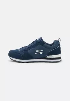 Низкие кроссовки Og 85 Skechers Wide Fit, цвет navy/silver