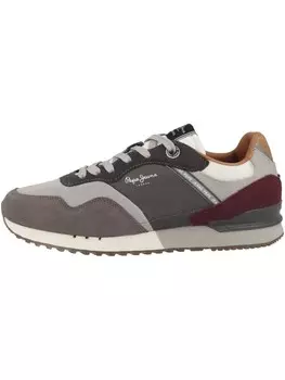 Низкие кроссовки Pepe Jeans low London Brand, темно-серый