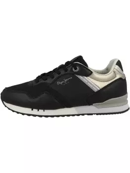 Низкие кроссовки Pepe Jeans low London Snake, черный